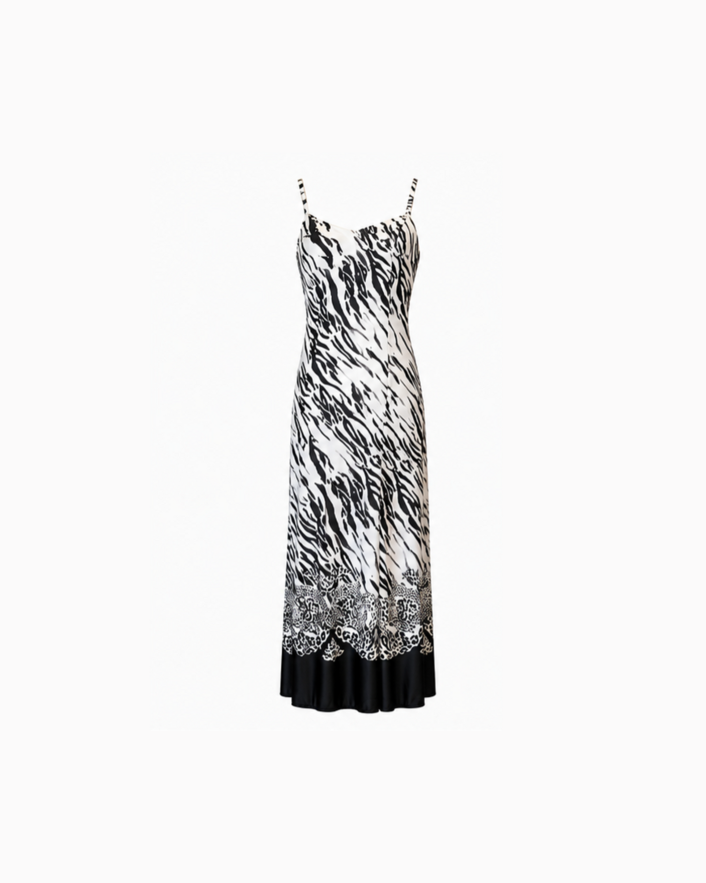 Versace 2005 Zebra Print Maxi Dress