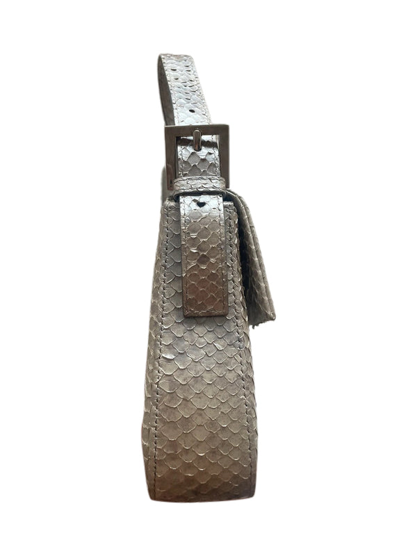Fendi Python Baguette Crystal Bag