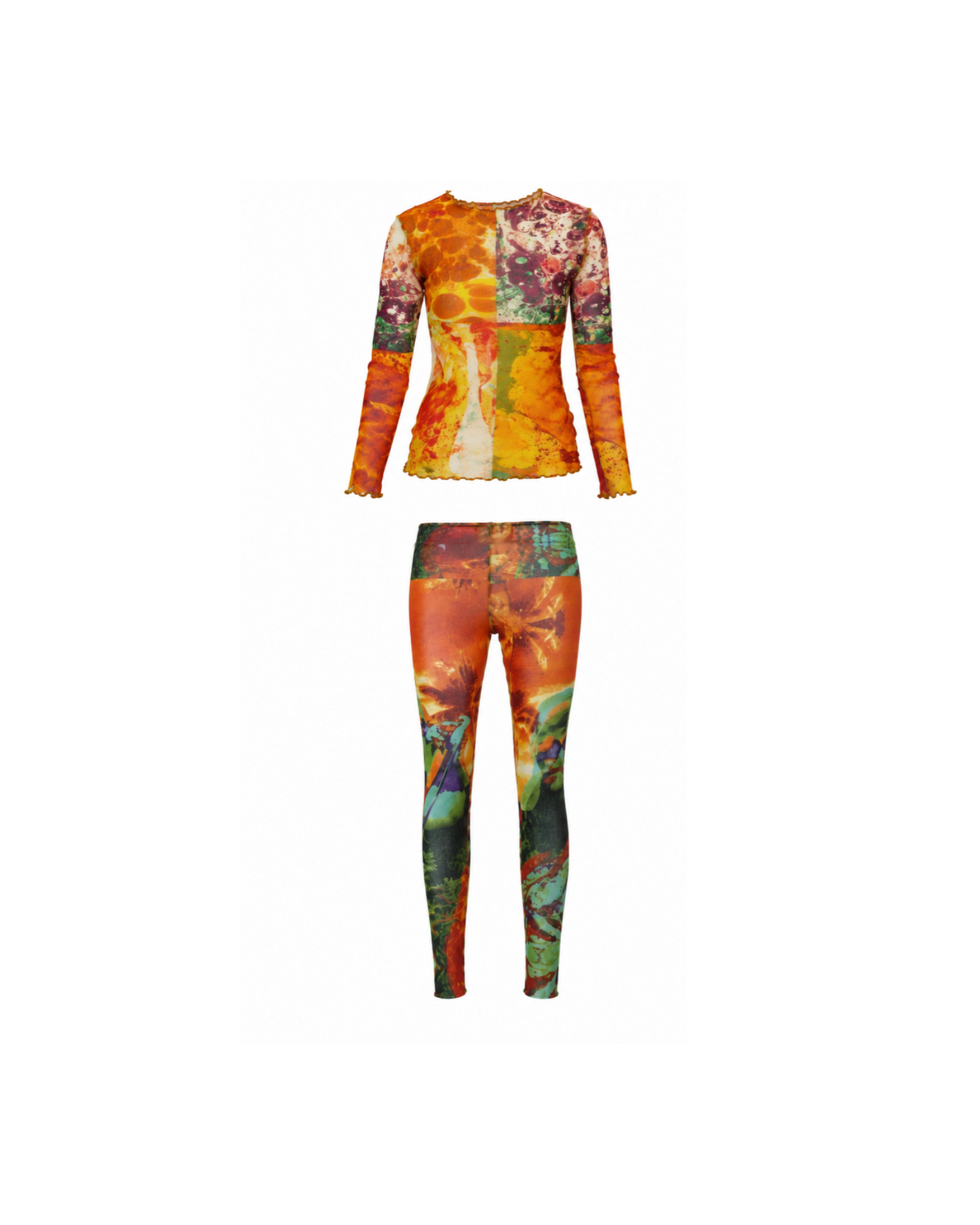 Jean Paul Gaultier Mesh Longsleeve and Leggings Set