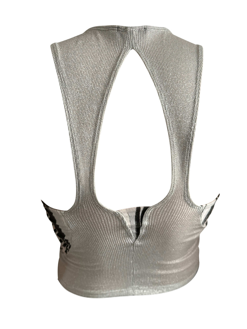 Roberto Cavalli Glitter Open Back Top