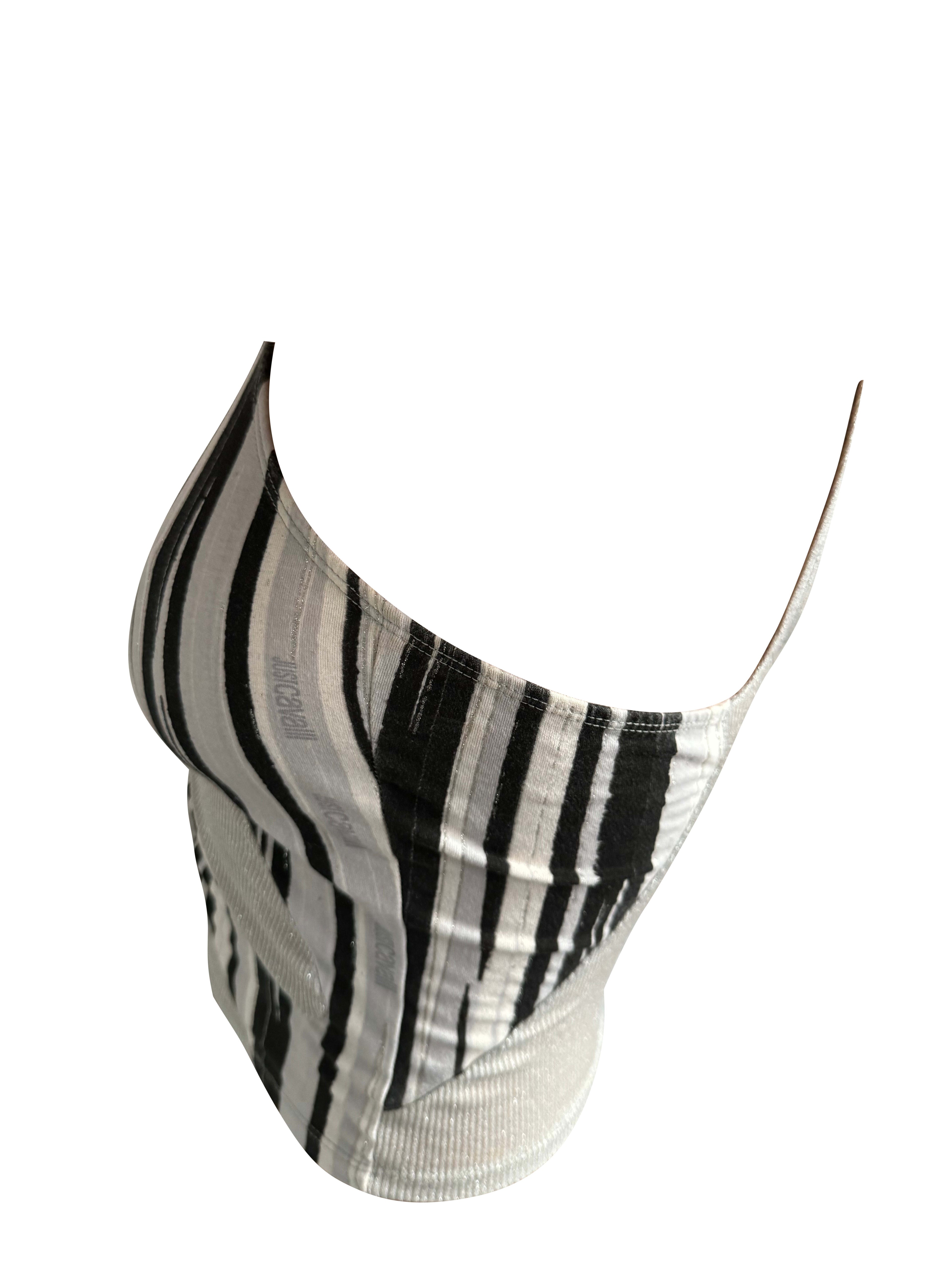 Roberto Cavalli Glitter Open Back Top