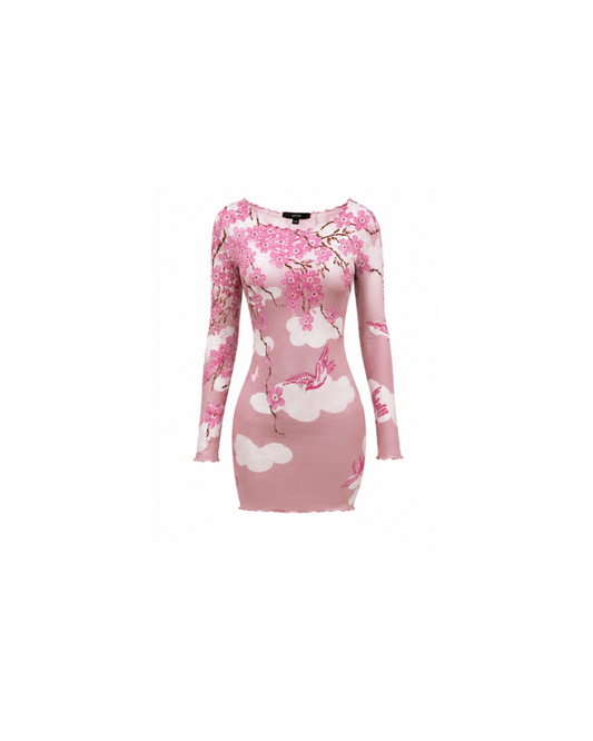 Gucci By Tom Ford Cherry Blossom 2003 Mini Dress