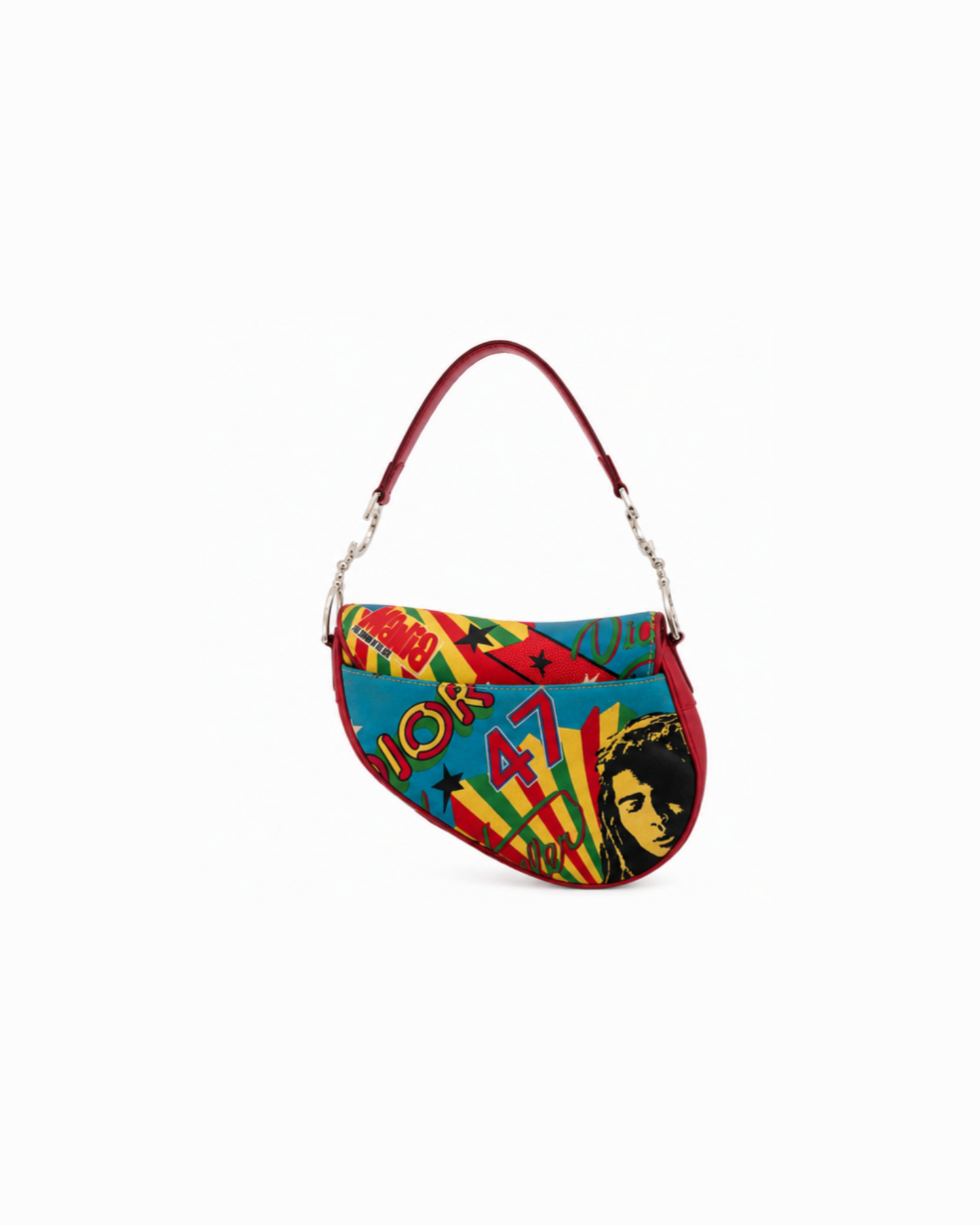 Christian Dior By John Galliano 2001 Rasta Mania Saddle Bag
