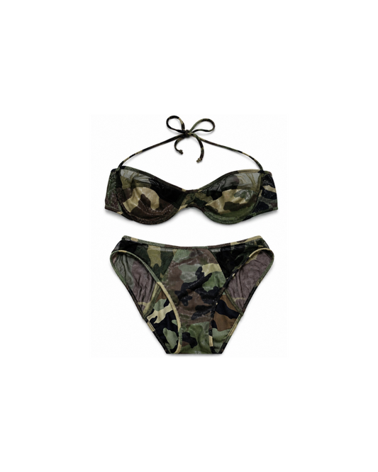 Christian Dior By John Galliano 2001 Camouflage Bikini