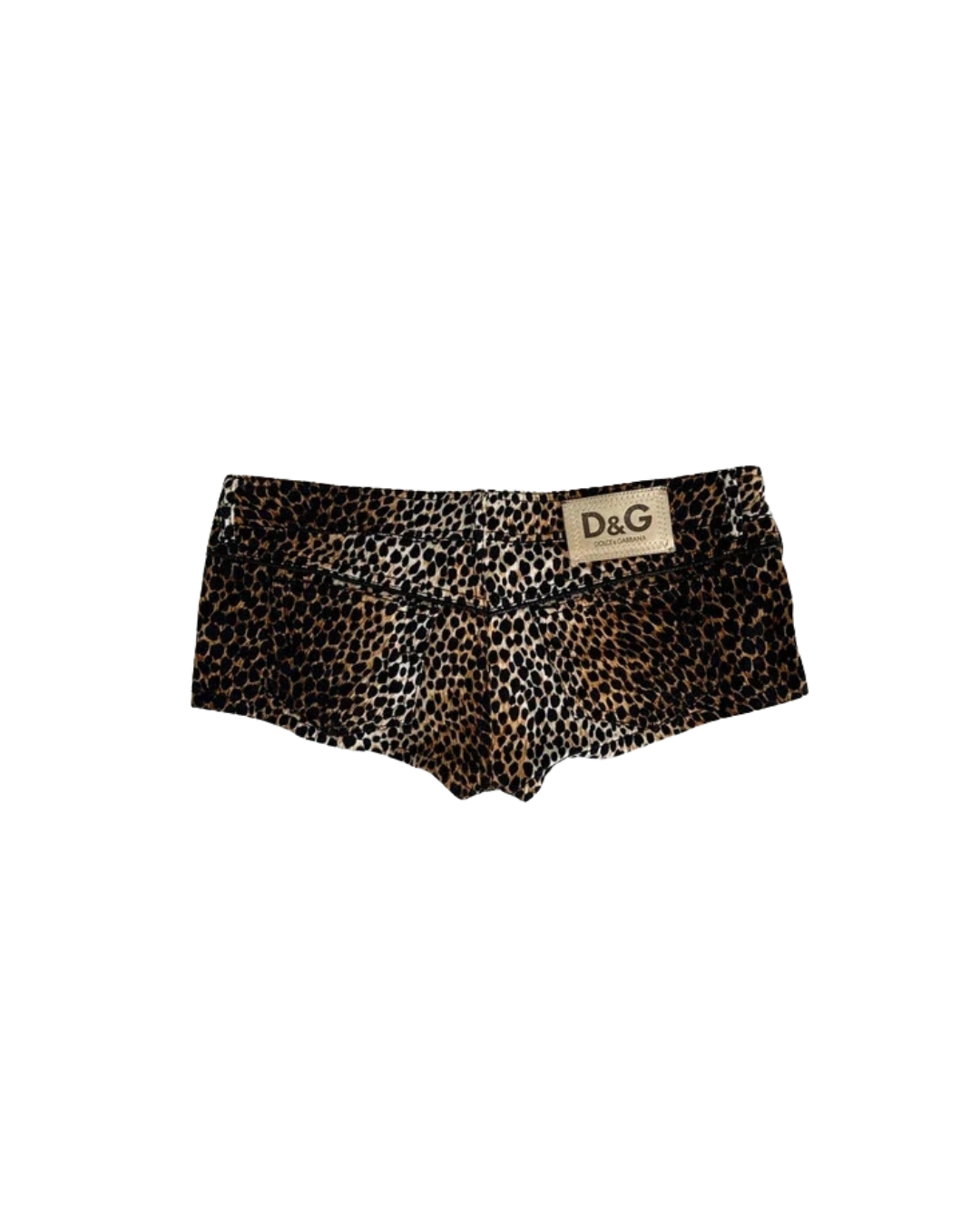 Dolce&Gabbana Leopard Print Micro Shorts