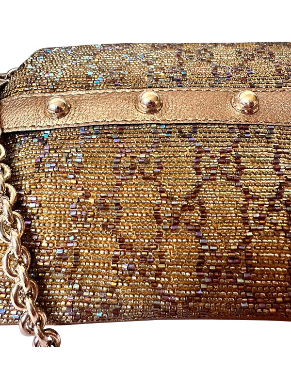 Gucci Embellished Horsebit Chain Handbag