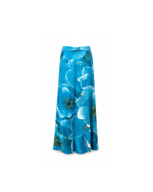 Roberto Cavalli Raindrop Flowers Maxi Skirt