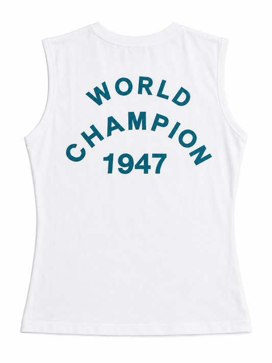 Christine Dior J’adore Dior By John Galliano Tank Top Blue and White
