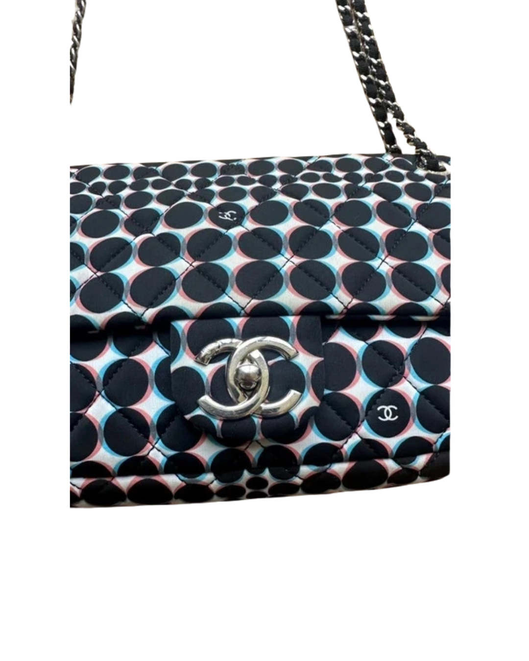 Chanel Timeless Polka Dot Single Flap Bag