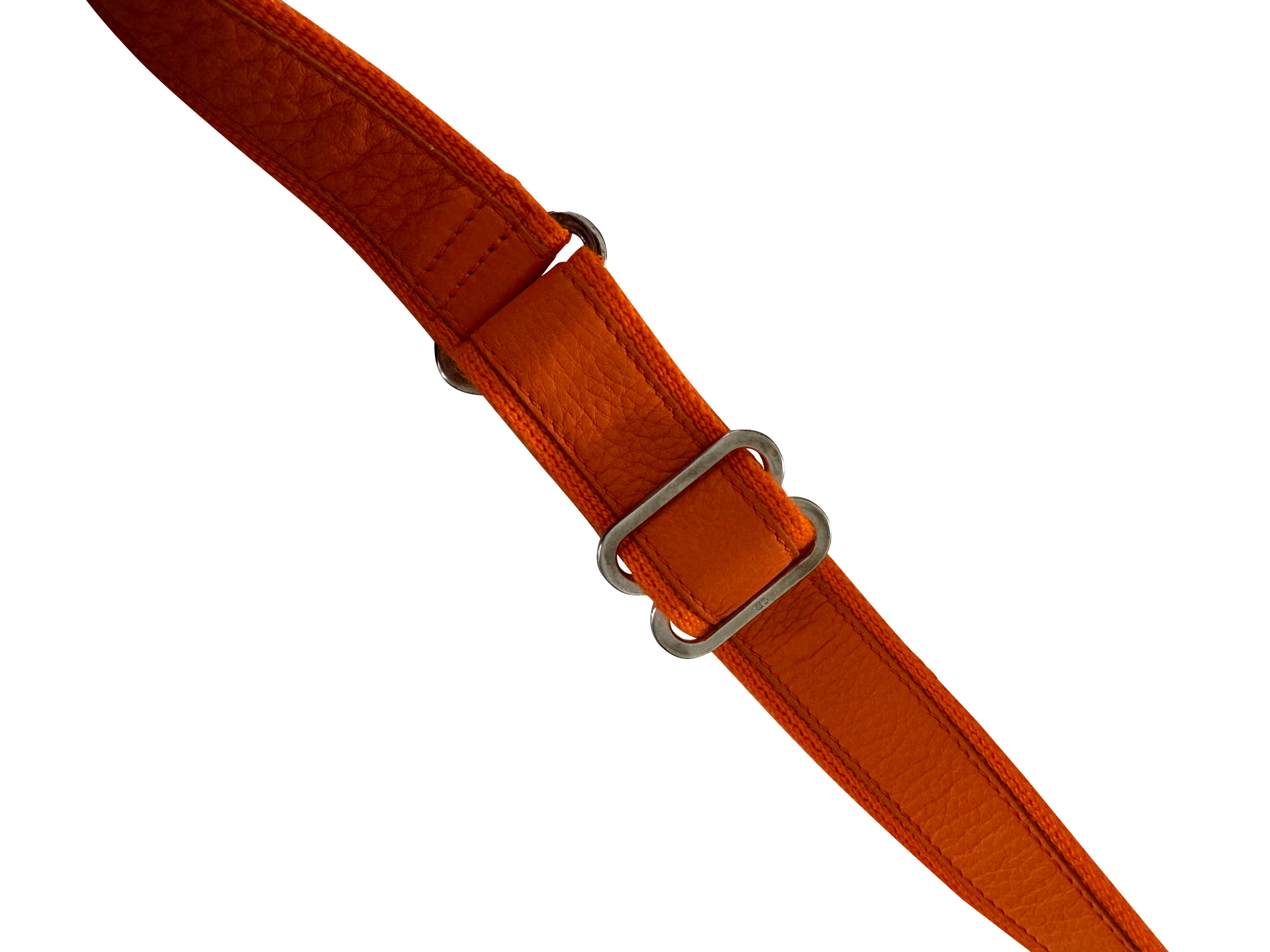 Christian Dior Orange CD Logo Belt