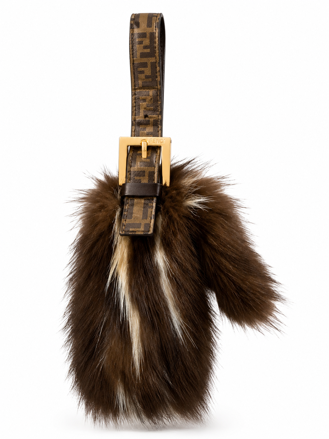 Fendi 2012 Faux Fur Baguette Bag