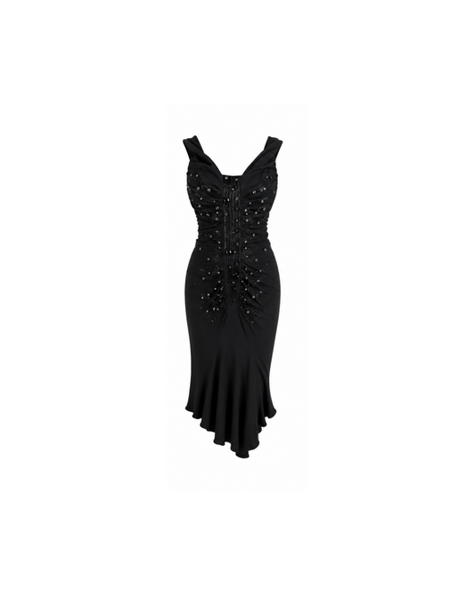 Christian Dior By John Galliano 2007 Embellished Midi Dress