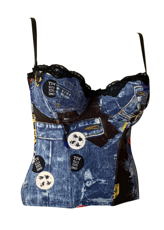 Christian Dior by John Galliano Miss Diorella Bustier Top