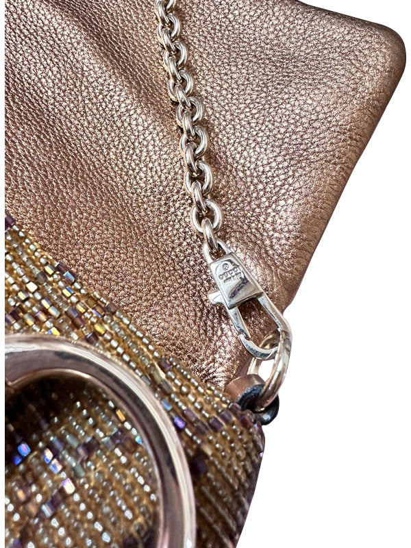 Gucci Embellished Horsebit Chain Handbag