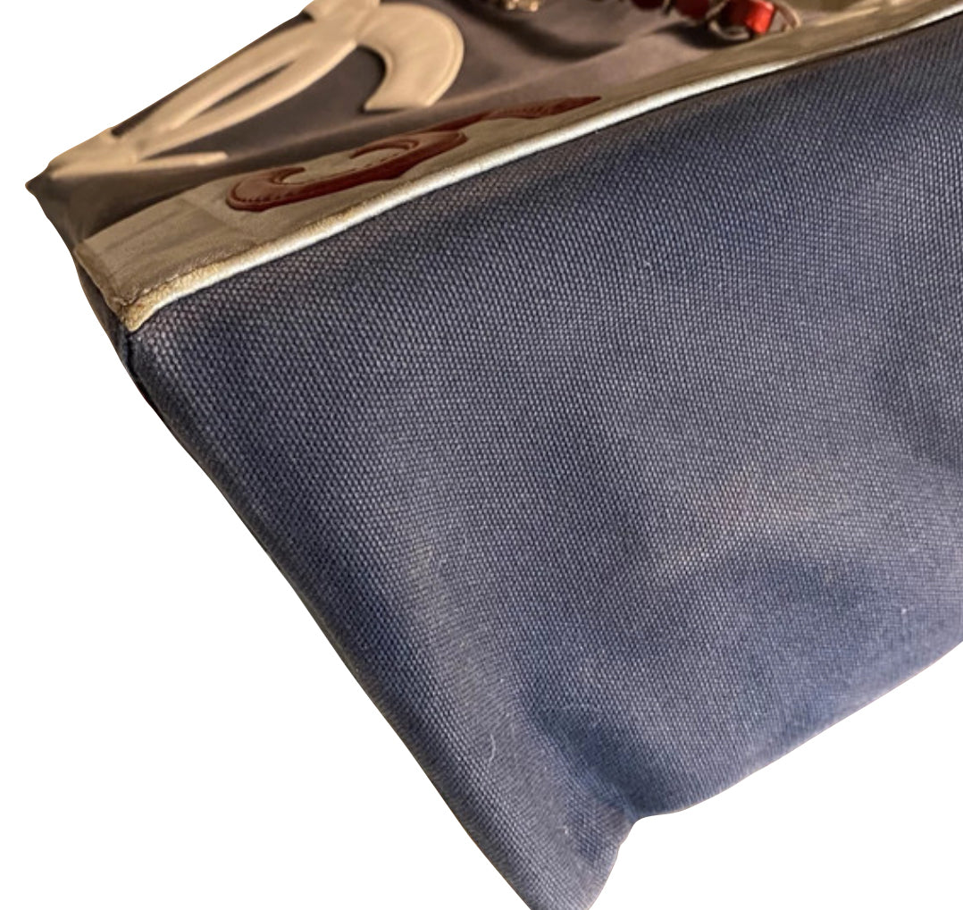 Chanel Grand Shopping Navy Tote Bag