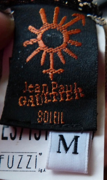 Jean Paul Gaultier Soleil Tattoo Lace Midi Dress