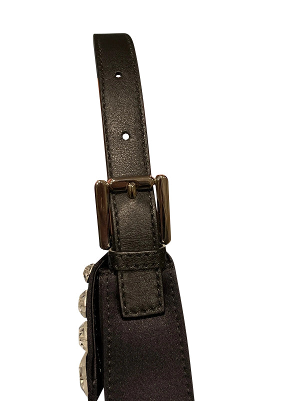 Fendi Baguette Satin Crystal Bag