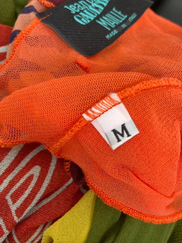 Jean Paul Gaultier S/S 1996 Multi Print Mesh Dress