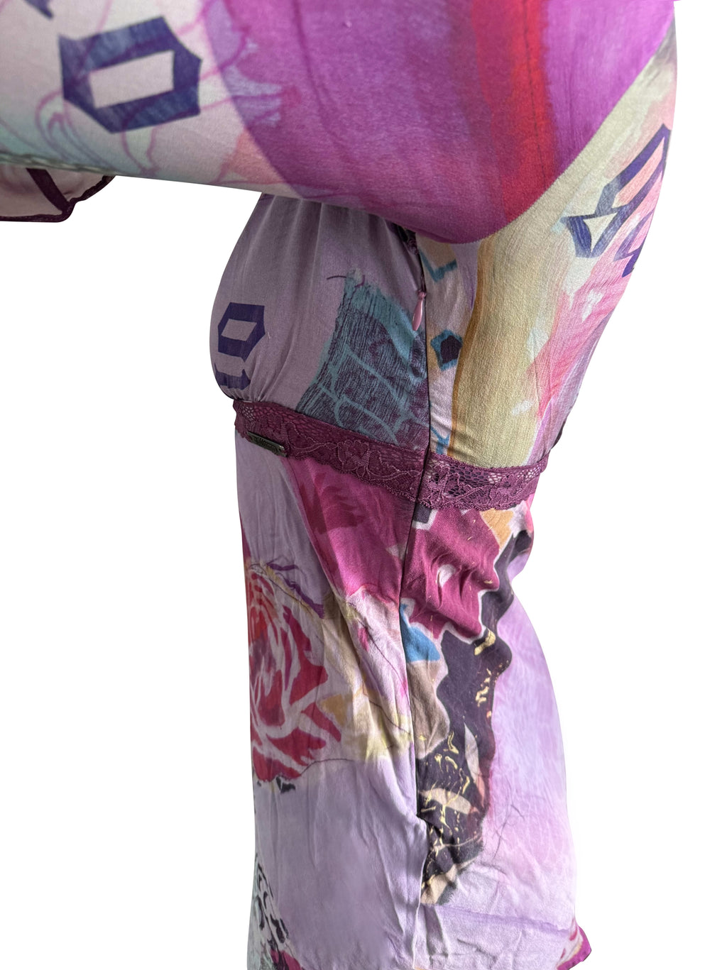 John Galliano Flower Print Mini Dress