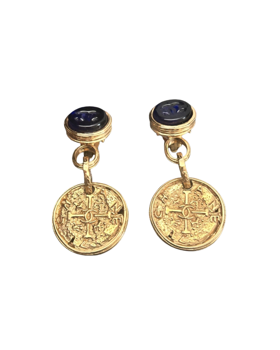 Chanel 1993 Gold Clip On Earrings