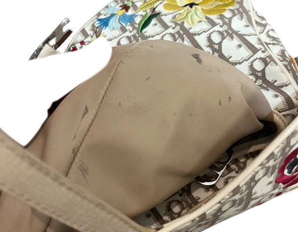 Christian Dior Diorissimo Spring 2005 Flower Monogram Saddle Bag