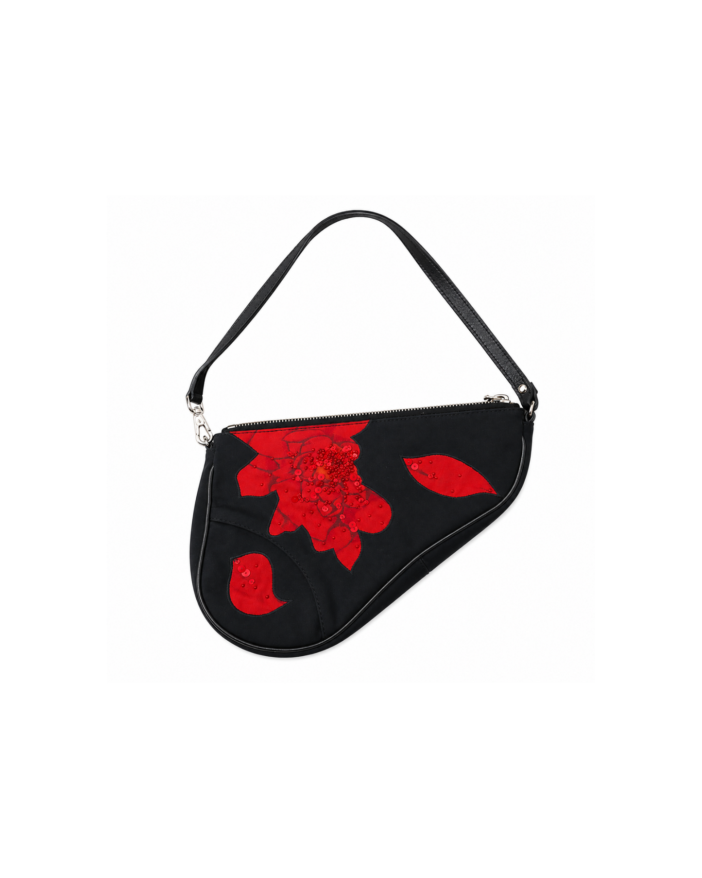 Christian Dior By John Galliano Beaded Mini Saddle Bag