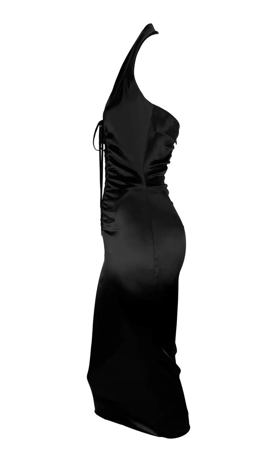 Dolce& Gabbana Laces Neck-Halter Midi Dress