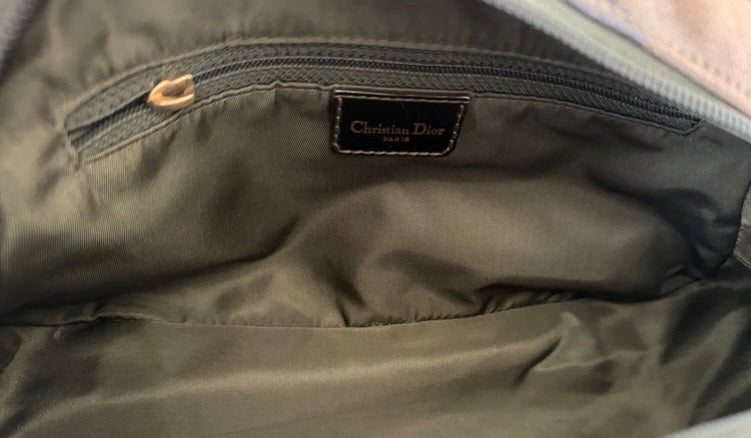 Christian Dior By John Galliano Saddle Bowler Camouflage Bag