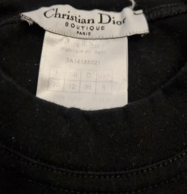 Christian Dior J'adore Metallic Logo T-shirt