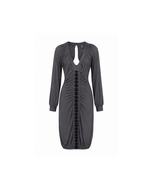 Jean Paul Gaultier Backless Ruched Dress