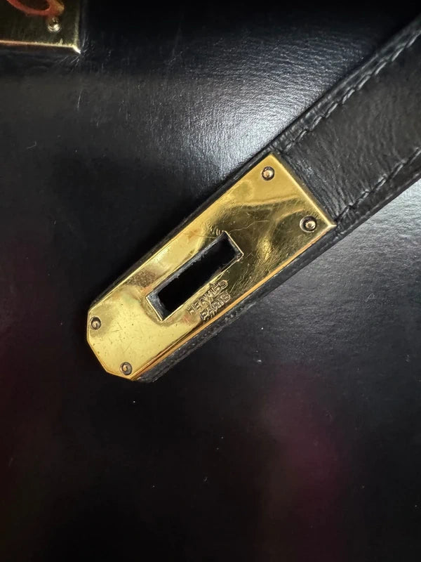 Hermes Kelly Sellier 28 Noir