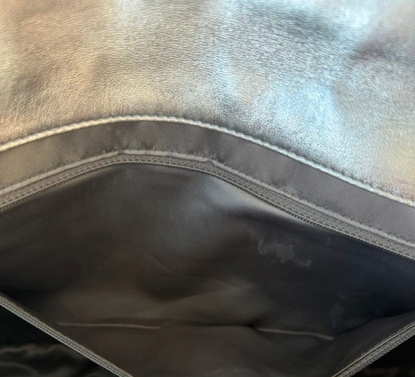 Chanel 2008 Ice Cube Silver Flap Bag