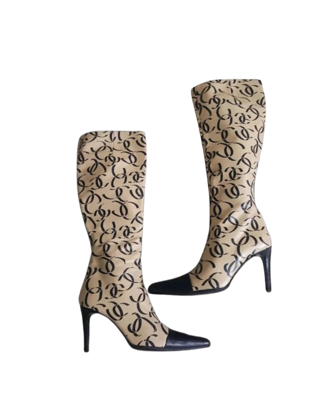 Chanel 2000 Runway Logo Boots