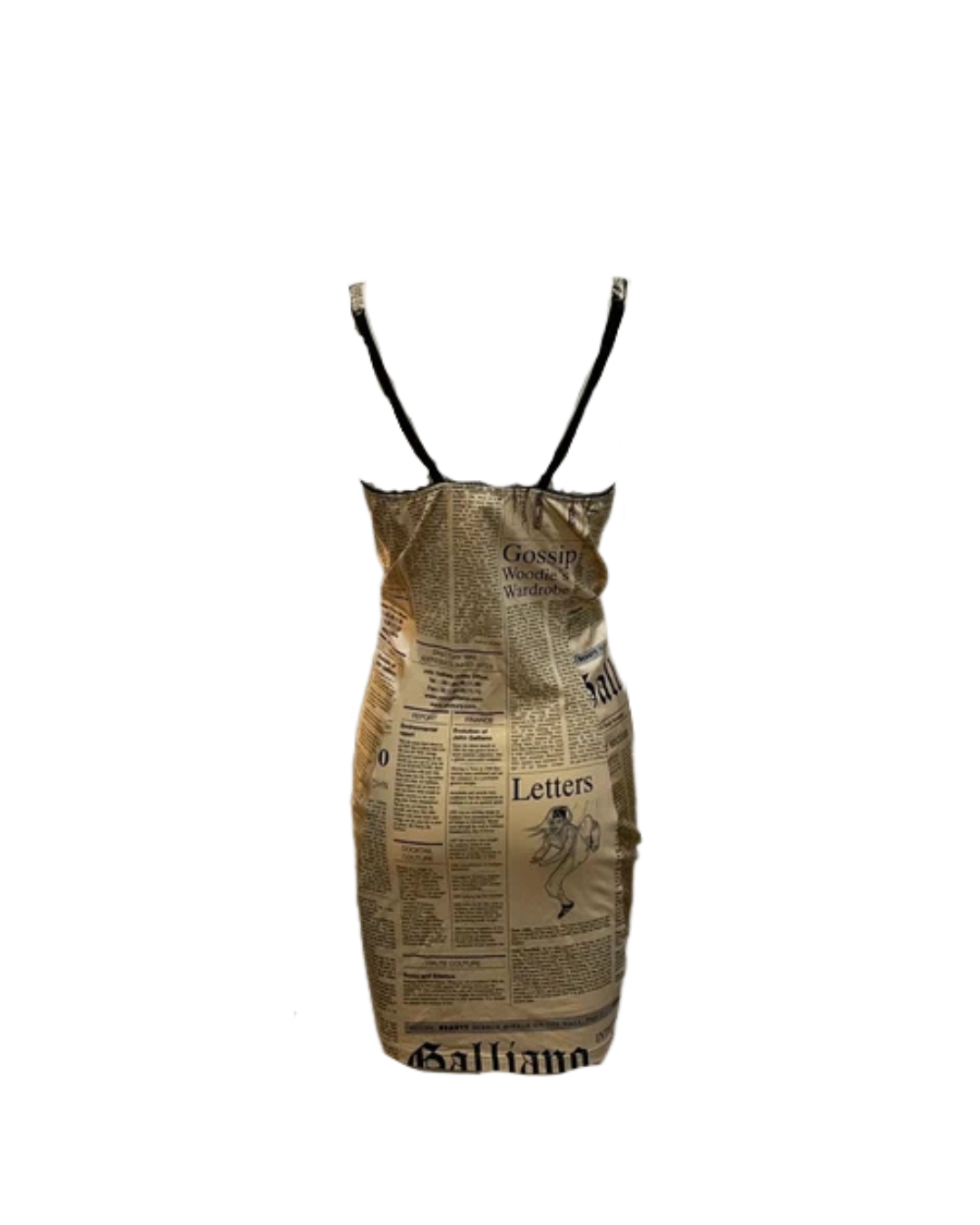 John Galliano Gazette Newspaper SS 2005 Dress
