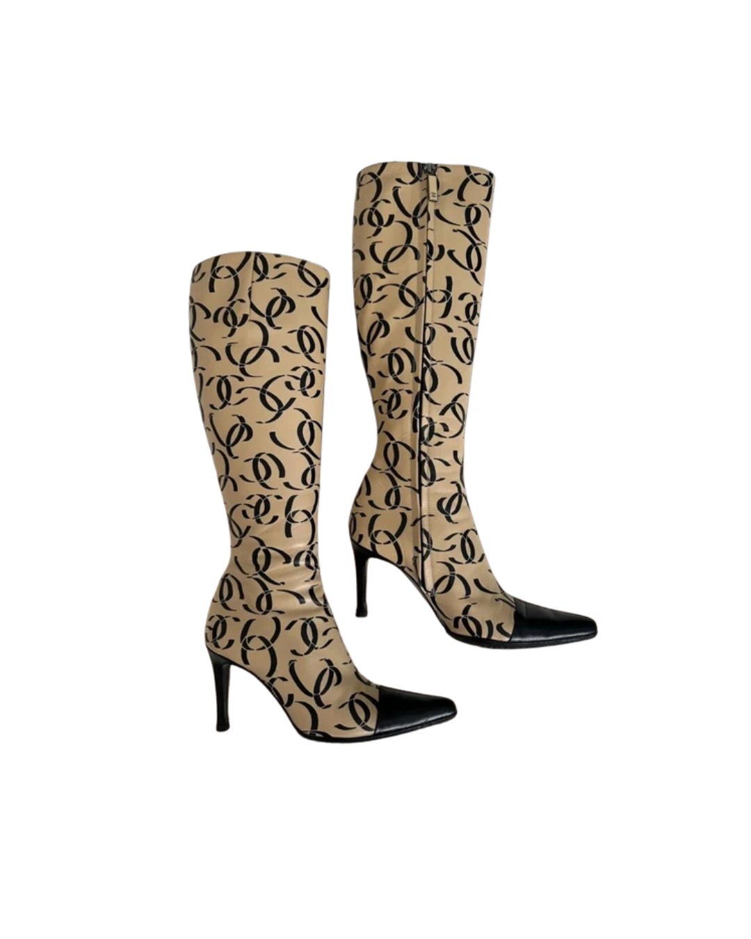 Chanel 2000 Runway Logo Boots