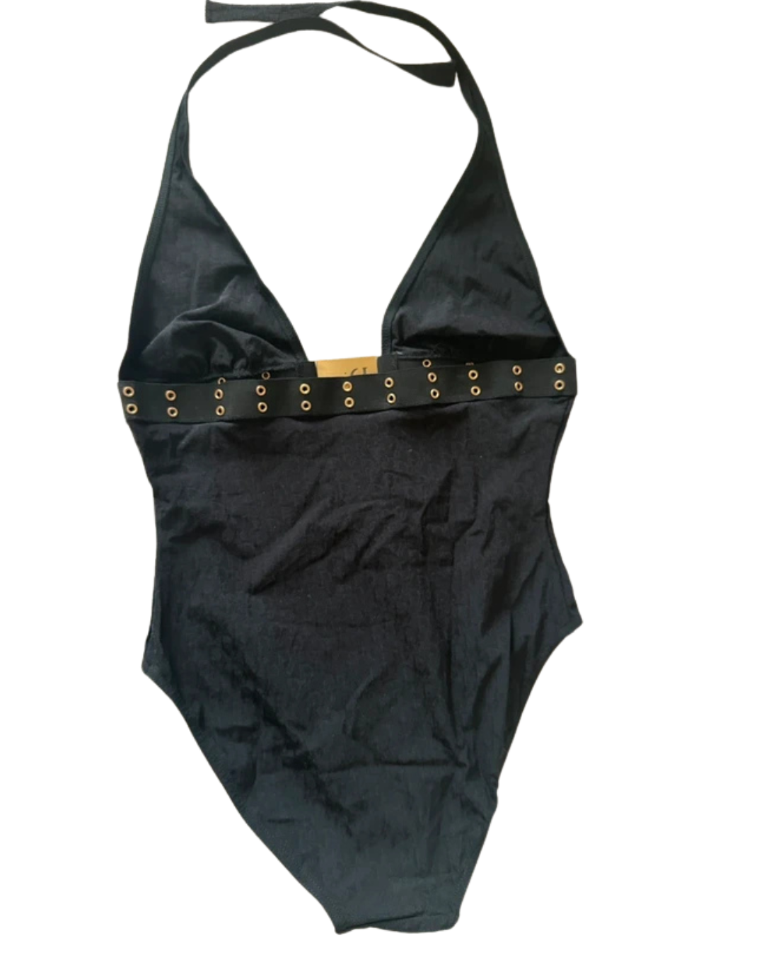 Christian Dior Monogram Buckle Neck-halter Swimsuit