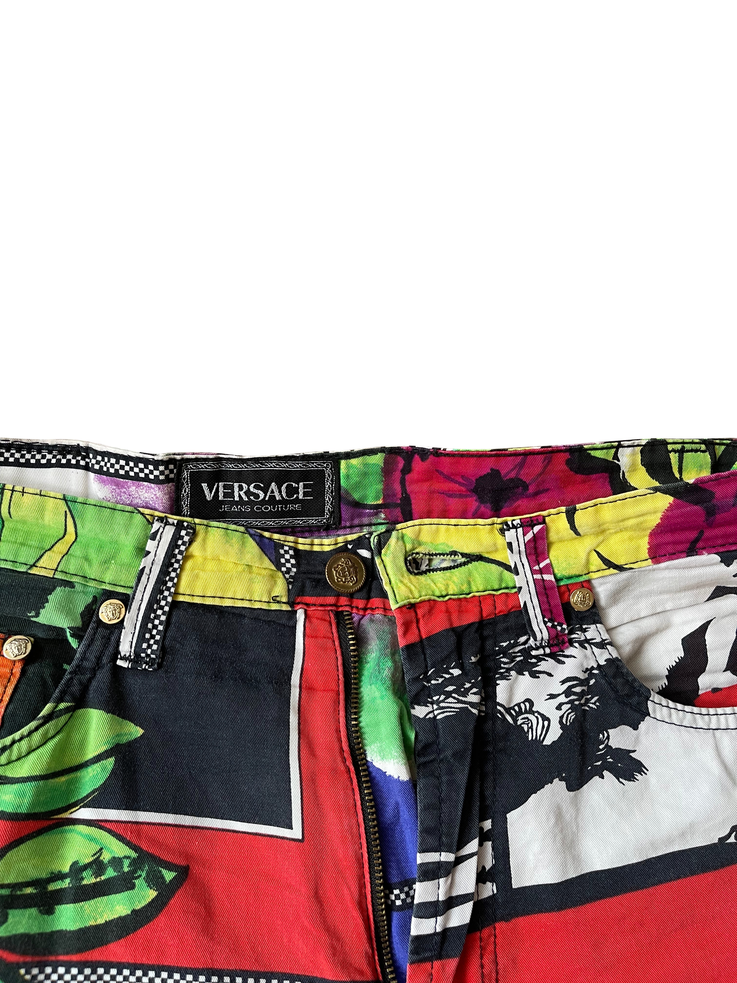Versace Flower Print Bottoms