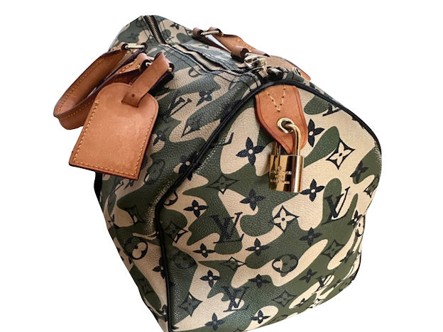 Louis vuitton Murakami Camouflage Speedy 35 Bag