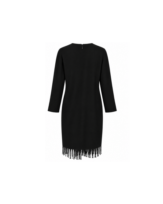 Thierry Mugler Fringe Draped Dress