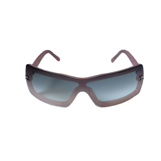 Chanel Grey and Pink Gradient Sunglasses