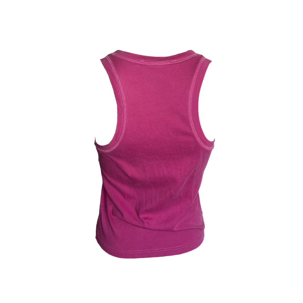 Christian Dior by John Galliano Peace Rhinestone Tank Top