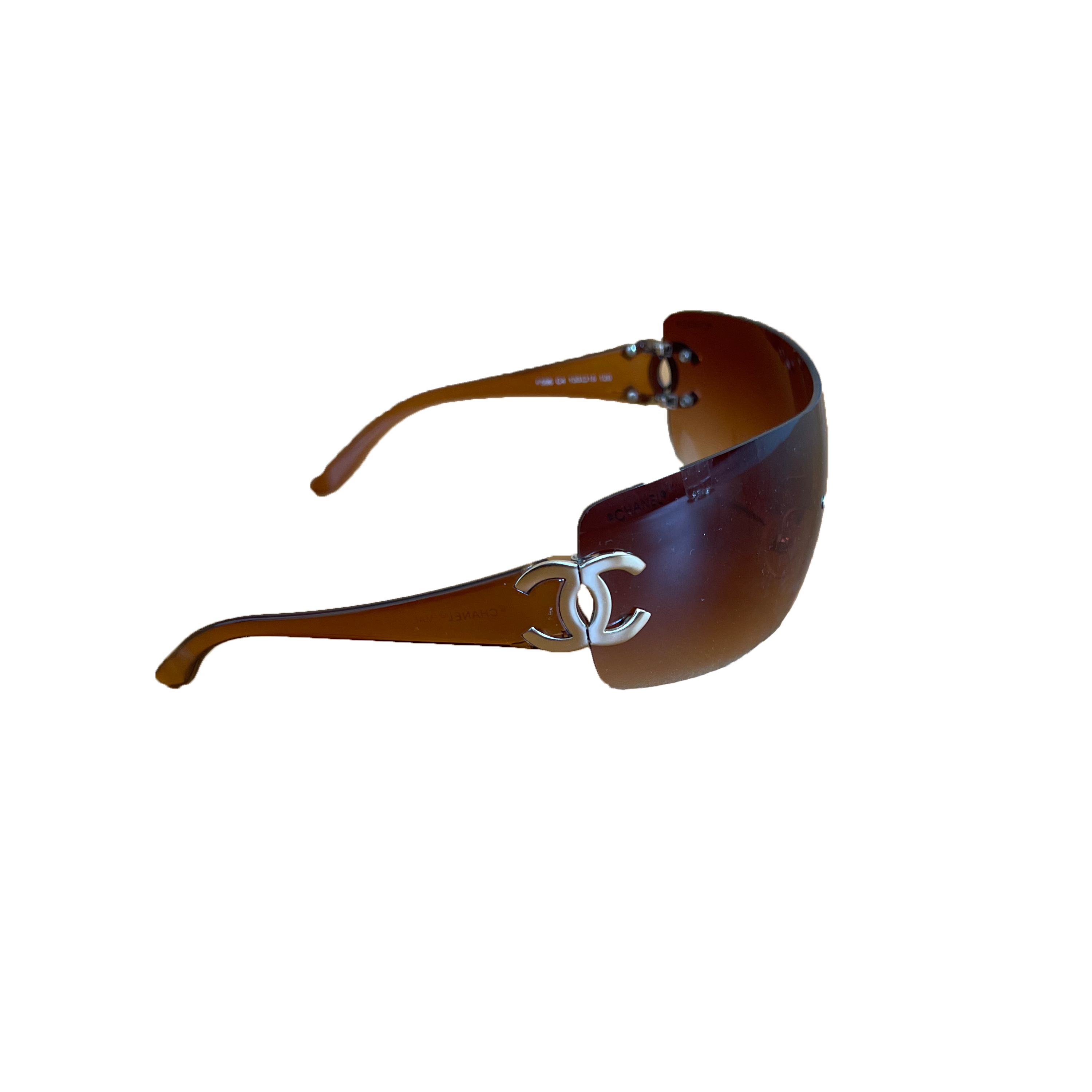Brown Chanel Sunglasses With Gold CC Logo