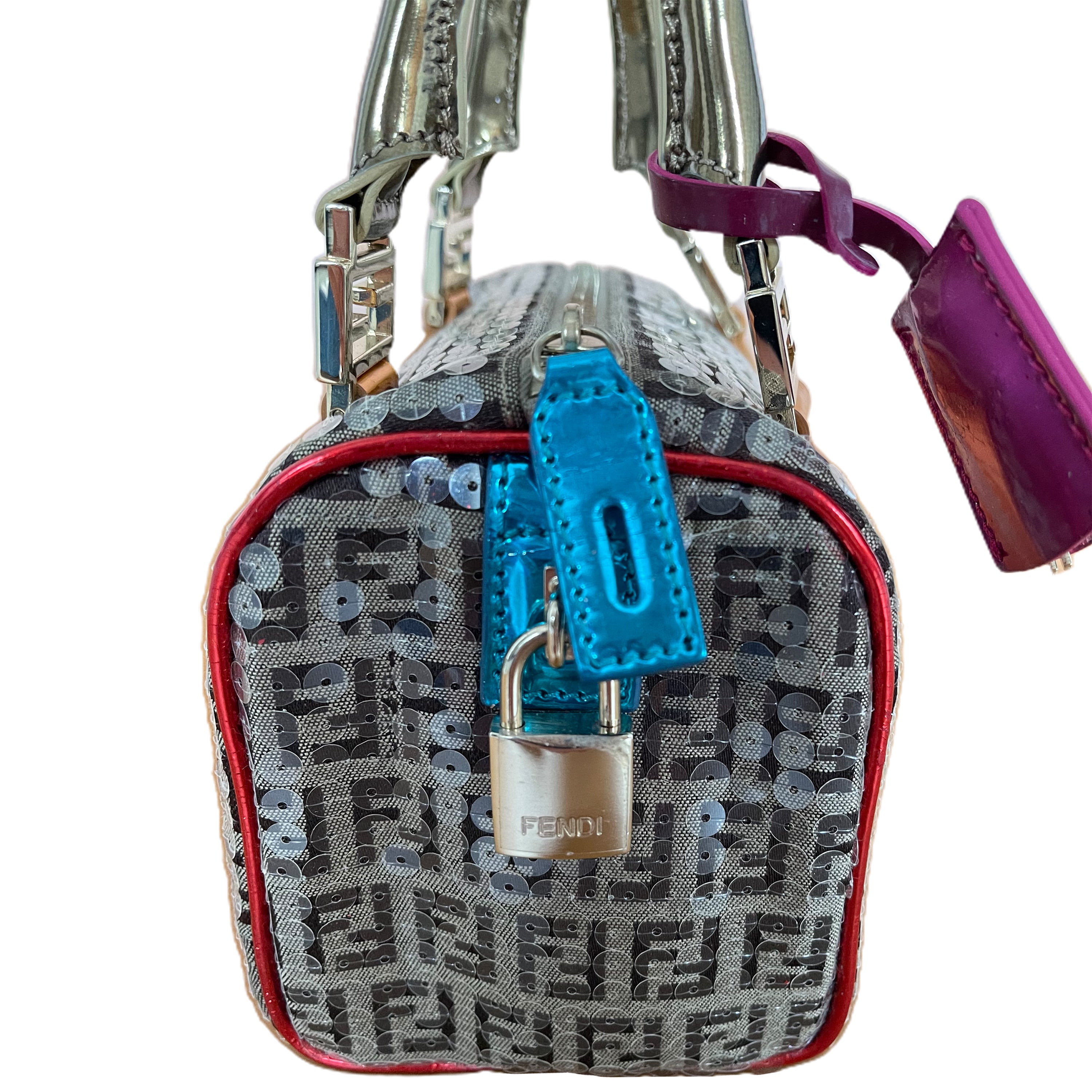 Fendi Multicolor Zucca Sequin Bag