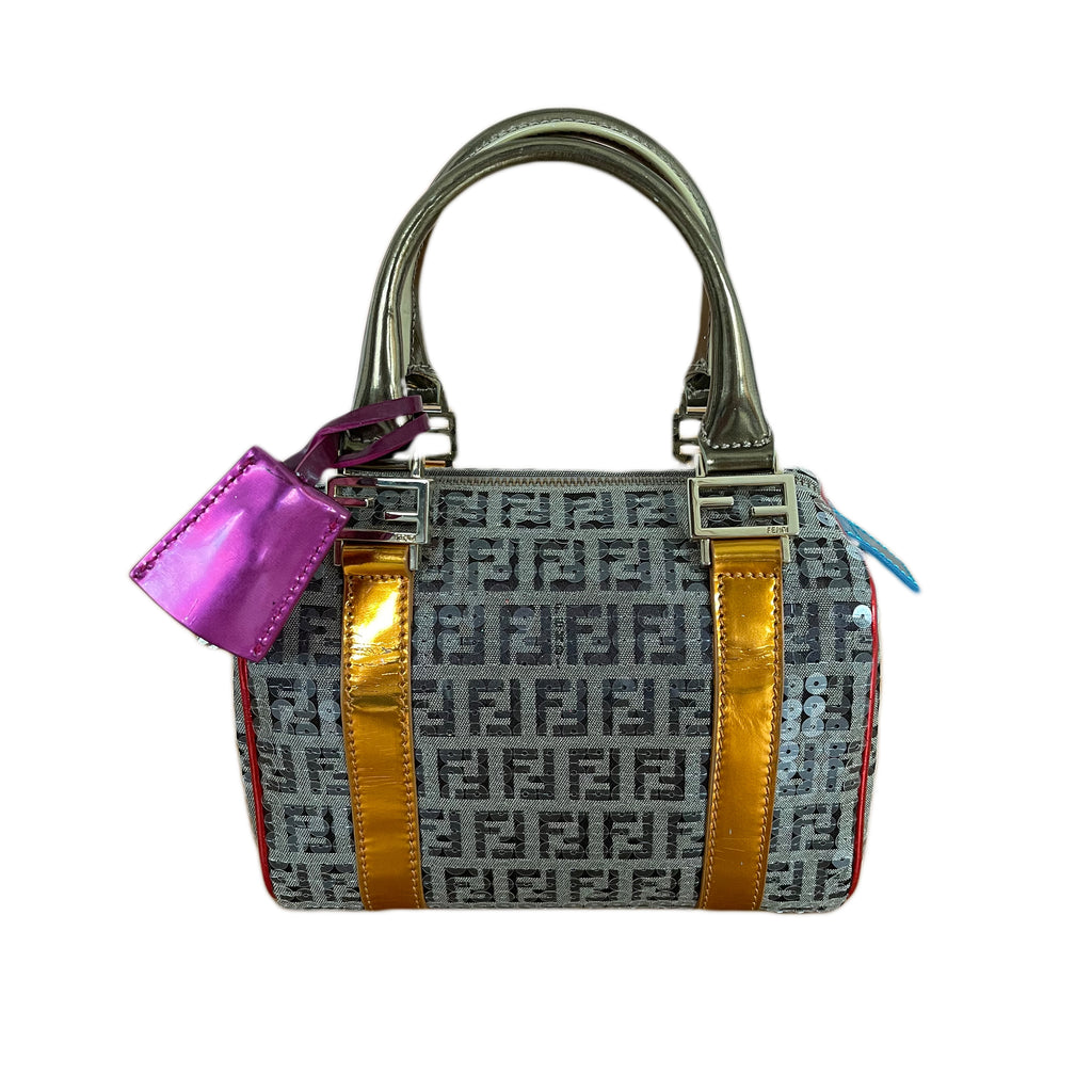Fendi Multicolor Zucca Sequin Bag