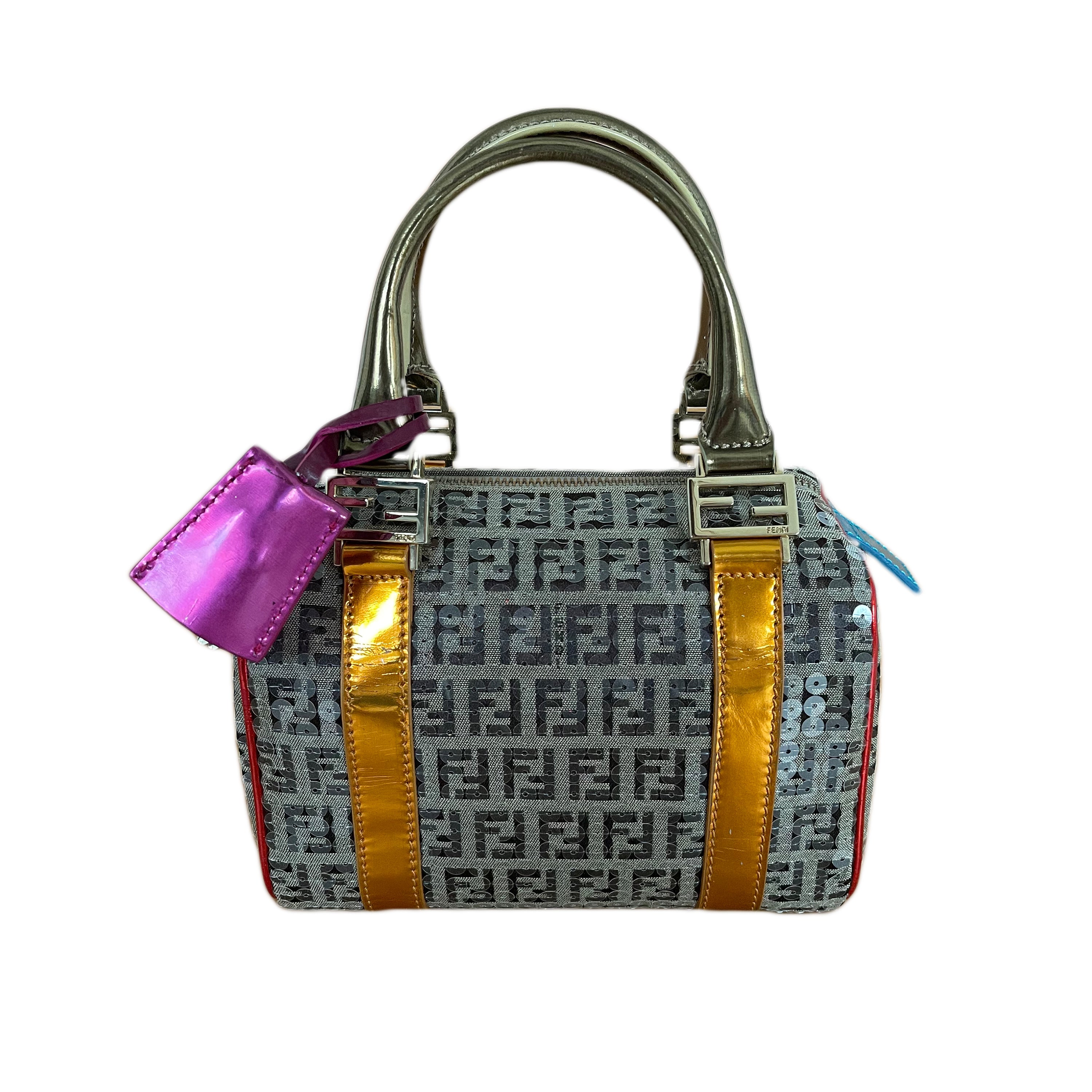 Fendi Multicolor Zucca Sequin Bag