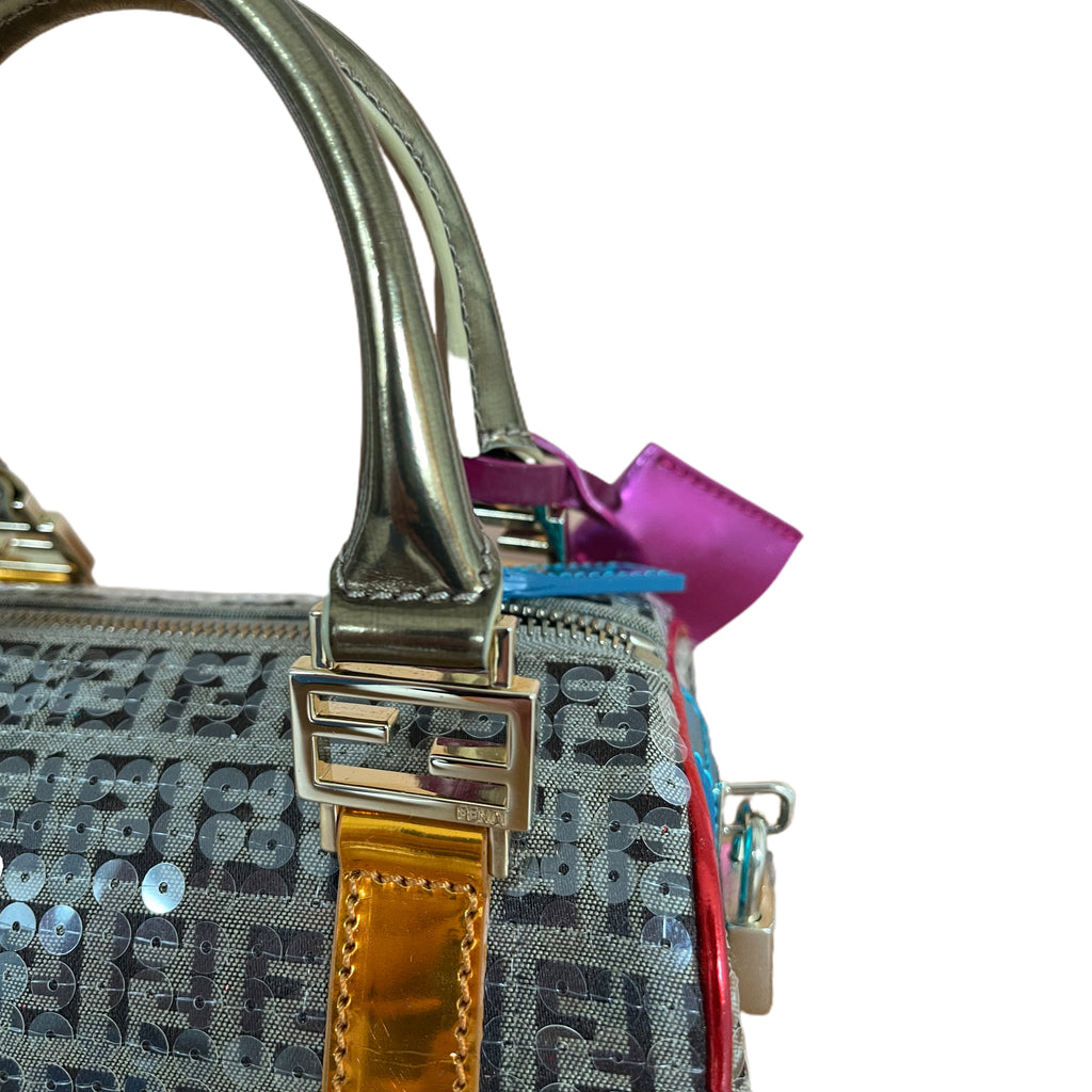 Fendi Multicolor Zucca Sequin Bag