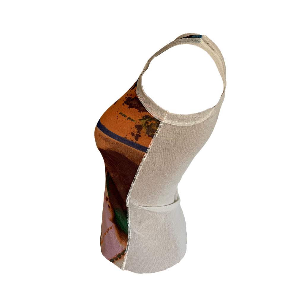 Jean Paul Gaultier Mesh Portraits Top