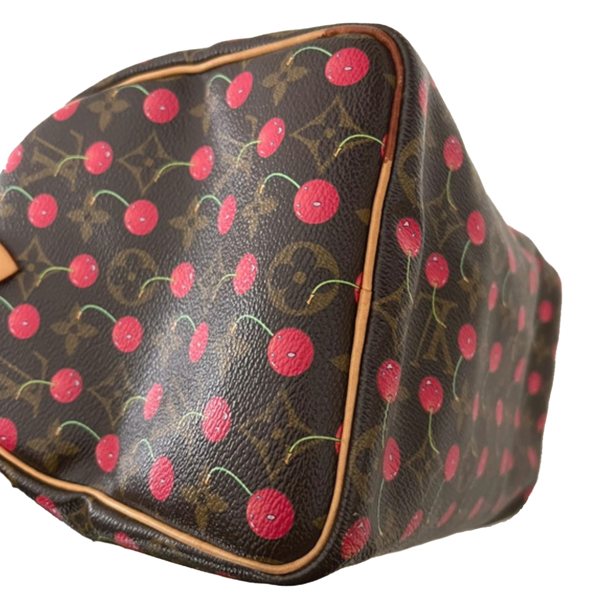 Louis Vuitton Cherry Speedy 25 Handbag by Takashi Murakami – vintagebonbon