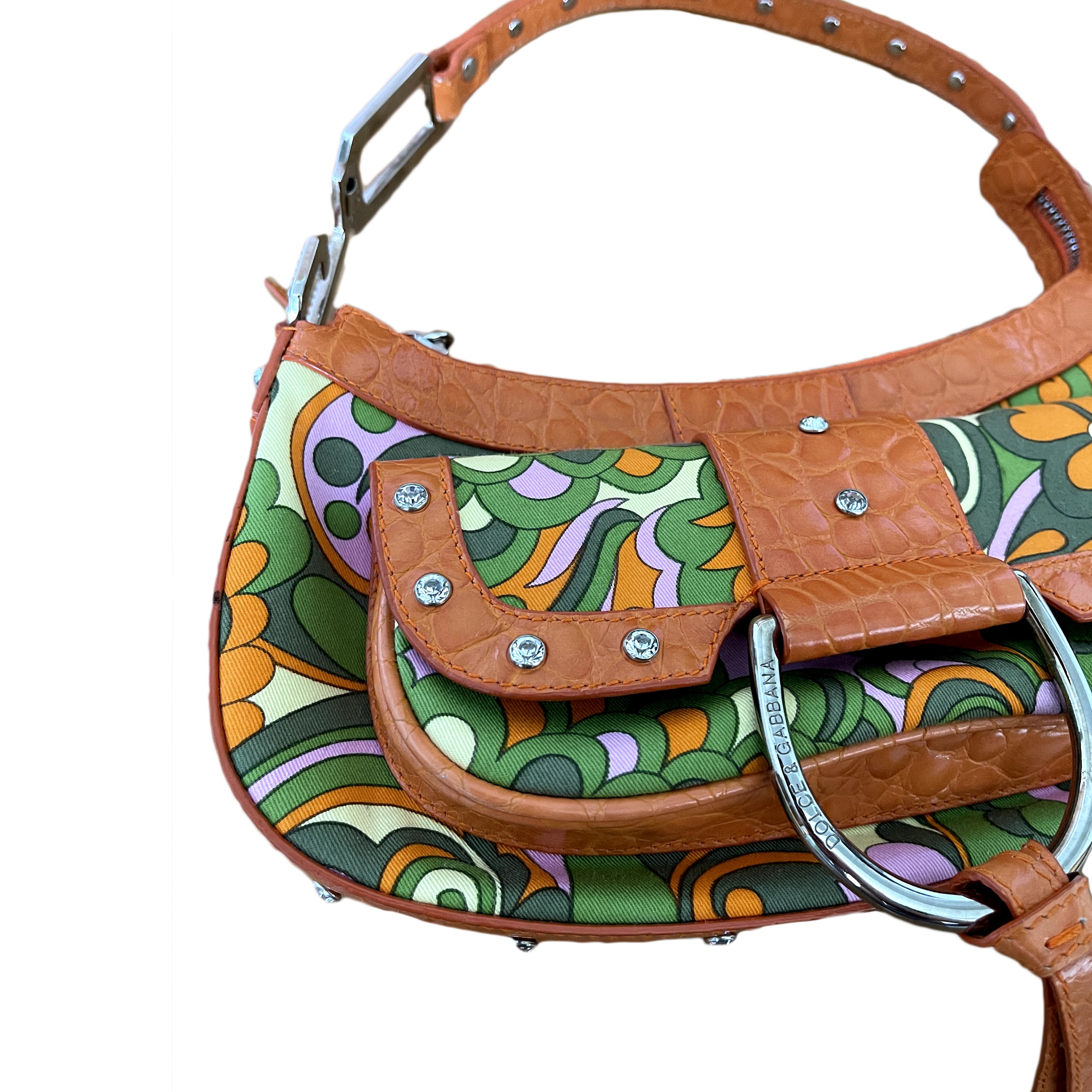 Dolce&Gabbana Crystal Embellished Multicolor Bag